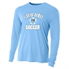 Florida Hawks FC UV LS Performance Tee - Ball Design - Light Blue FHFC-N3165LB2