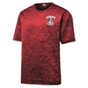 Hobe Sound Soccer Club Heather Performance Shirt - Dark Red/Black/Electric ST390-HSSC