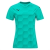 Puma Women's Team Final 21 Graphic Jersey - Glimmer Green 704368-21
