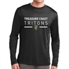 Treasure Coast Tritons Long Sleeve Performance Shirt - Black TCT-ST350LS