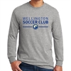 Wellington Soccer Club Long Sleeve T-Shirt - Sports Grey WWSC-G5400G