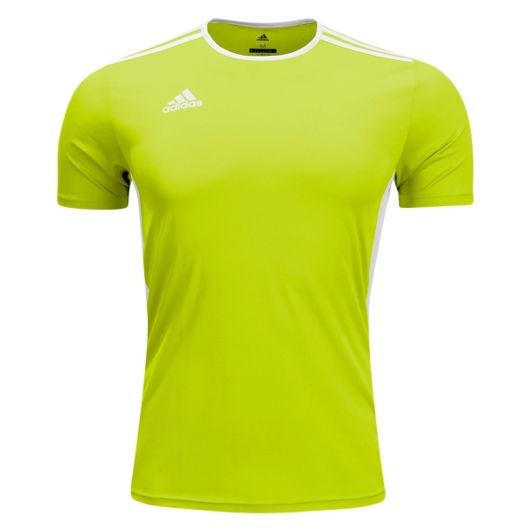 adidas Youth Entrada 18 Jersey - Solar Yellow/White - CE9756 - AuthenticSoccer.com