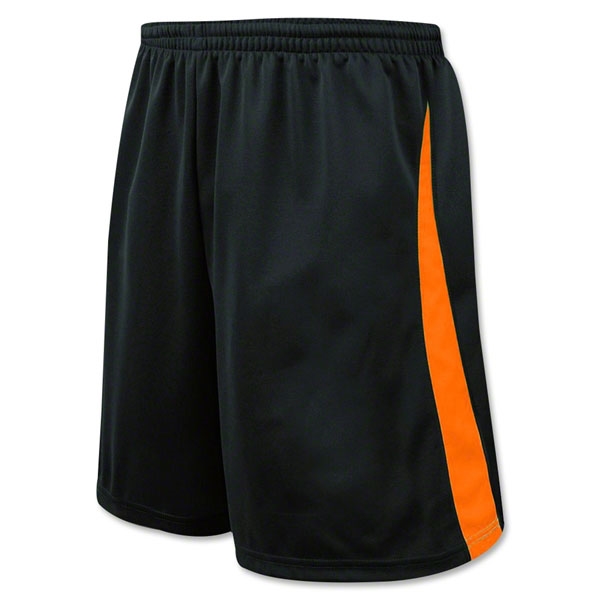 black and orange shorts