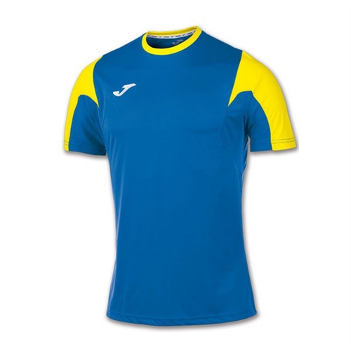 blue and yellow soccer jersey