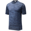 Sport Tek Heather Shirt - Carolina Blue/True Navy/Black/Electric ST390-CBTNE