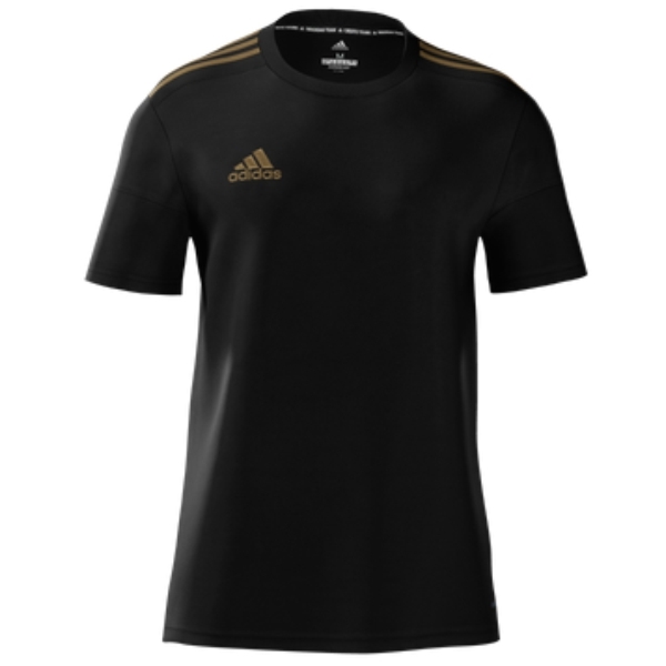 black and gold soccer jersey