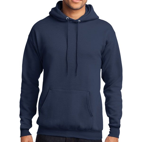 Core Fleece Pullover Hooded Sweatshirt - Navy - AuthenticSoccer.com