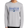 Wellington Soccer Club Youth Performance Long Sleeve Shirt - Silver WWSC-YST350LSS
