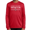 Hobe Sound Soccer Club Youth Long Sleeve Performance Shirt - Red YST350LS-HS