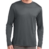 Sport Tek Long Sleeve Performance Shirt - Iron Grey ST350LSIG