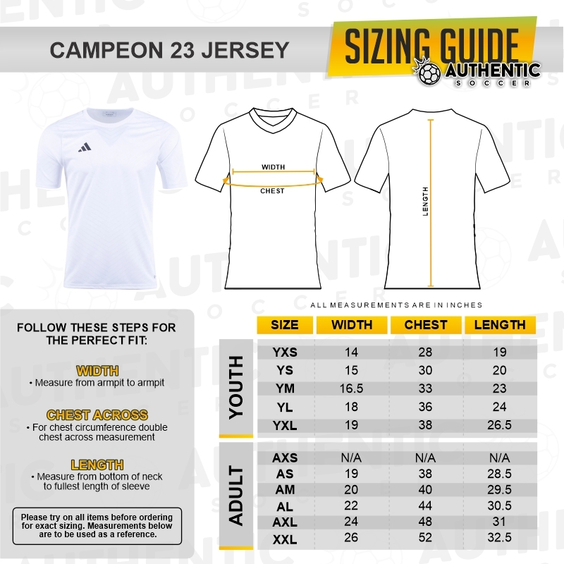 Adidas Men's Campeon 23 Soccer Jersey, S / White/White