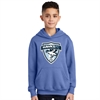 Florida Hawks FC Youth Hooded Logo Sweatshirt - Carolina Blue FHFC-PC90YHCB