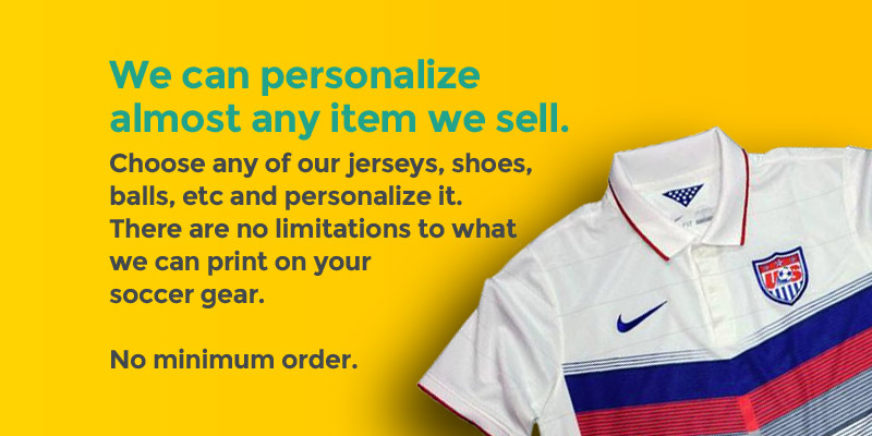 personalized soccer gear