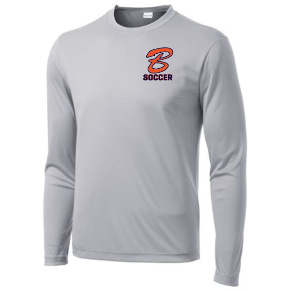 Benjamin School Long Sleeve J.V. Training Jersey - Silver BENJV-ST350LS