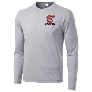 Benjamin School Long Sleeve J.V. Training Jersey - Silver BENJV-ST350LS