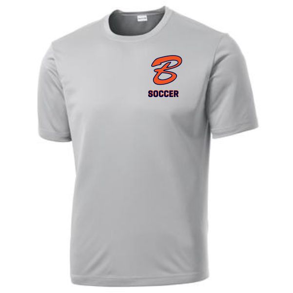 Benjamin School Youth Short Sleeve J.V. Training Jersey- Silver BENJV-YST350