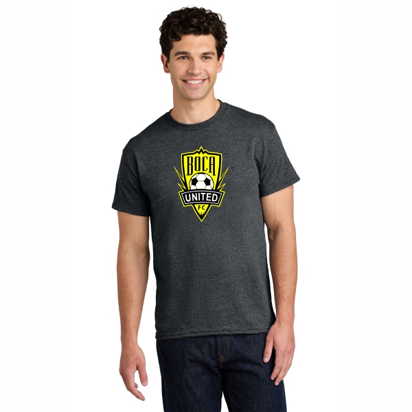 Boca United FC Logo T-Shirt - Dark Heather Grey BCUFC-G5000DHG