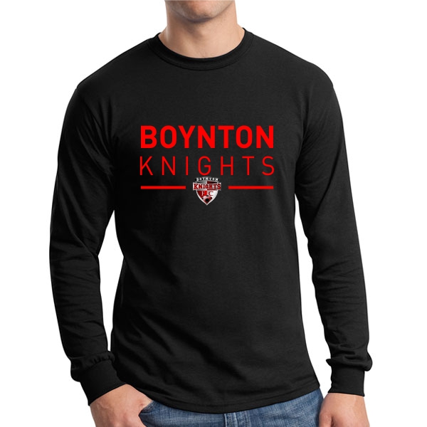Boynton Knight Long Sleeve T-Shirt - Black G5400-BK