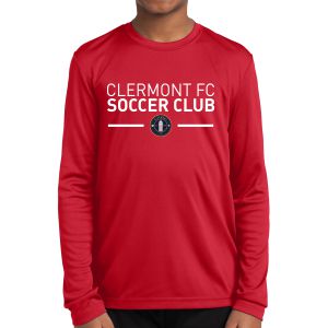 Clermont FC Youth Long Sleeve Performance Shirt - Red YLST350CR