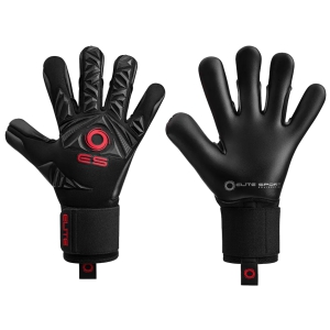 Elite Sport Revolution II Combi Goalkeeper Gloves - Black/Red 454BSB