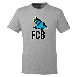 FC Birmingham Puma Essential Logo T-Shirt - Grey/Black FCB-582006-GB
