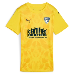 Florida Hawks FC Puma Women's Team Ultimate Goalkeeper Short Sleeve Jersey - Faster Yellow/Black FHFC-706281-07