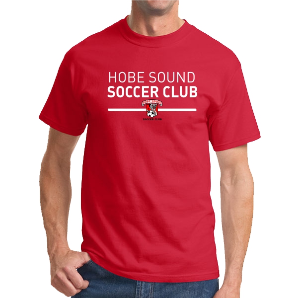 Hobe Sound Soccer Club T-Shirt- Red G500-HS