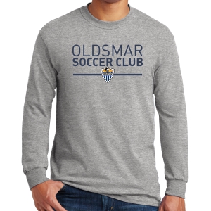 Oldsmar Soccer Club Long Sleeve T-Shirt - Sports Grey G5400-OSCG