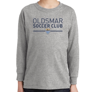 Oldsmar Youth Long Sleeve T-Shirt - Sports Grey 5400B-OSCSG