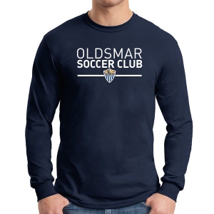 Oldsmar Soccer Club Long Sleeve T-Shirt - Navy G5400-OSC