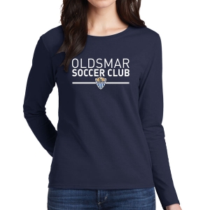Oldsmar Soccer Club Women's Long Sleeve T-Shirt - Navy G5400L-OSC