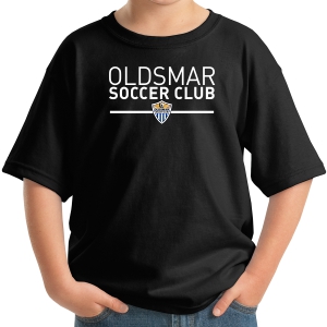 Oldsmar Soccer Club Youth T-Shirt - Black 5000B-OSCB
