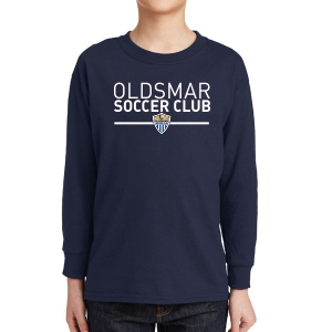 Oldsmar Youth Long Sleeve T-Shirt - Navy 5400B-OSC