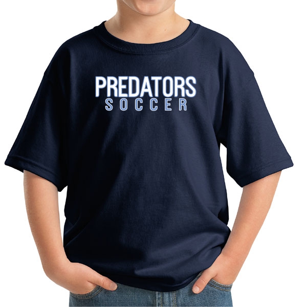 PBG Predators Youth T-Shirt - Navy 5000B-PBG
