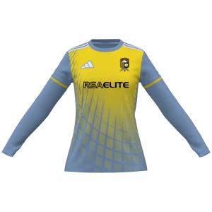 Rainier Soccer Alliance Elite adidas Women's Mi Squadra 25 Goalkeeper LS Jersey - Light Blue/Yellow RSA-JJ2511