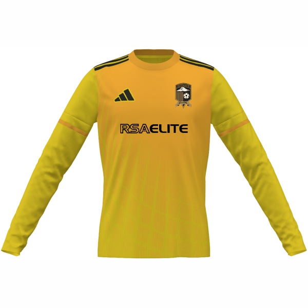 Rainier Soccer Alliance Elite adidas Youth Mi Squadra 25 Goalkeeper LS Jersey - Yellow/Gold/Black RSA-JJ2512GD