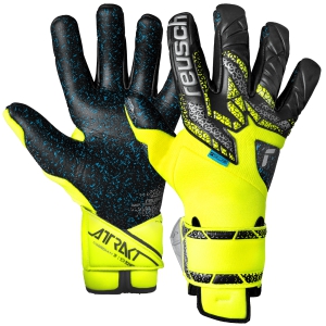 Reusch Attrakt Fushion Guardian Goalkeeper Glove - Safety Yellow/Silver/Black 5570985