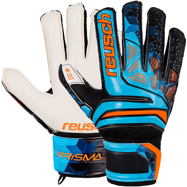 Reusch Soccer Reusch Prisma SG Finger Support LTD Goalkeeper Glove Blue//Black