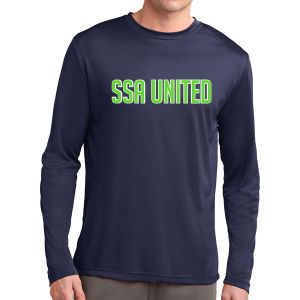 SSA United Long Sleeve Performance Shirt - Navy SSALPerTeeNav