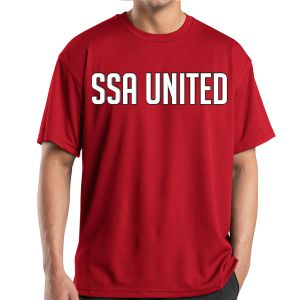 SSA United Short Sleeve Performance Shirt - Red SSAPerTee
