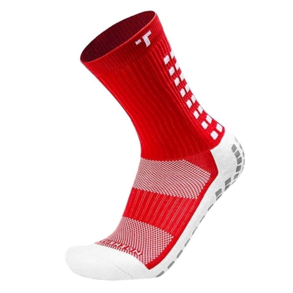 Truesox 3.0 Thin Midcalf Length Grip Sock - Red MCTRED