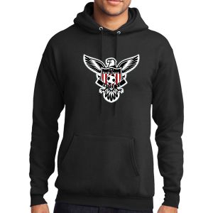 Texas United Hooded Logo Sweatshirt - Black PC78HLTU