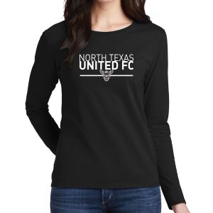 Texas United FC Women's Long Sleeve T-Shirt - Black G5400LBlk