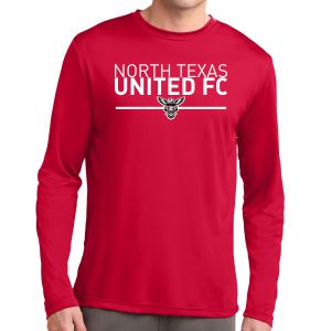 Texas United FC Long Sleeve Performance Shirt - Red ST350LSRTU