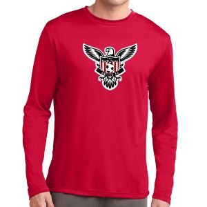 Texas United FC Long Sleeve Performance Logo Shirt - Red ST350LSRLTU