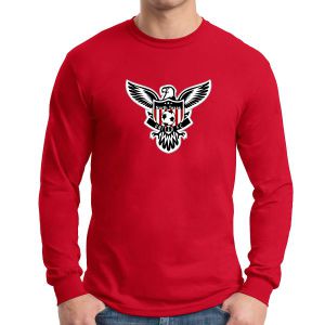 Texas United Long Sleeve Logo T-Shirt - Red G5400RLTU
