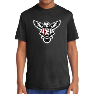 Texas United FC Youth Performance Logo Shirt - Black YST350B