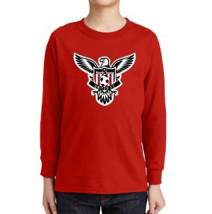 Texas United FC Youth Long Sleeve Logo T-Shirt - Red 5400BLRd