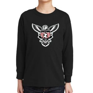 Texas United FC Youth Long Sleeve Logo T-Shirt - Black 5400BL