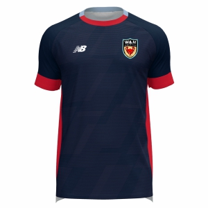 W&H America New Balance Audazo Goalkeeper Short Sleeve Jersey - Navy/Red/Light Blue WHA-MT35604NV